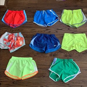 A bulk of girls Nike shorts
